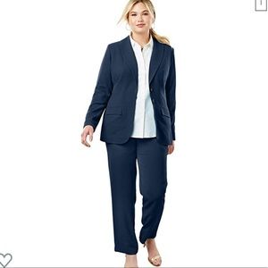 Navy Plus size suit
